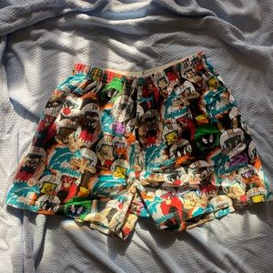 Vintage Dolphins Looney Tunes Mens Boxers 1993 TM Warner Bros made USA football